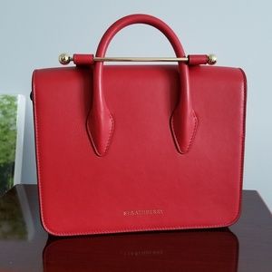 Strathberry MC Mini Bag in Ruby Red